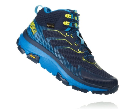 Sapatilhas Hoka One One Toa GORE-TEX Portugal - Sapatilhas Caminhada Homem Pretas / Azuis - GBSLCZ-824